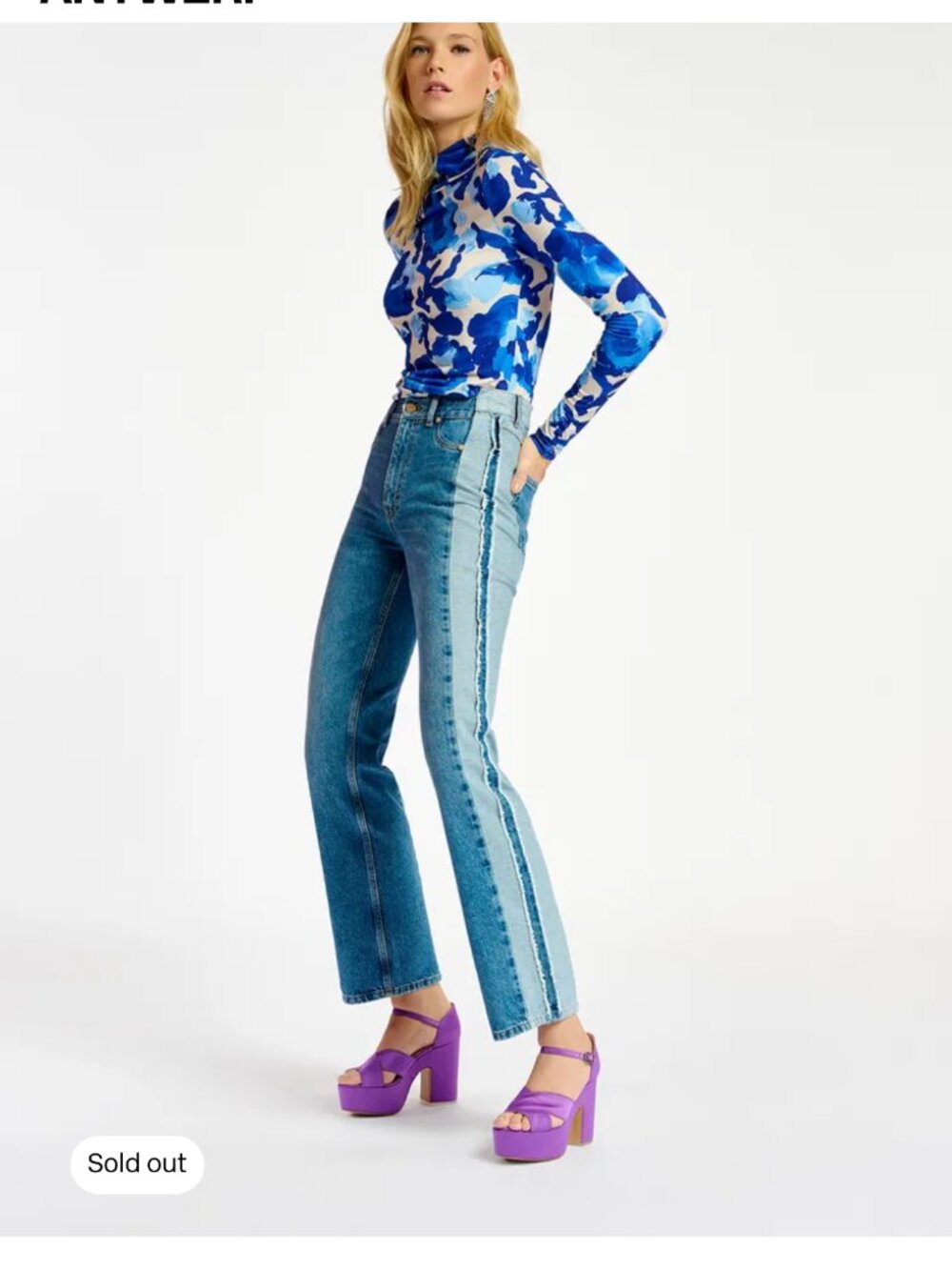 Essentiel Antwerp Blue denim straight-leg jeans